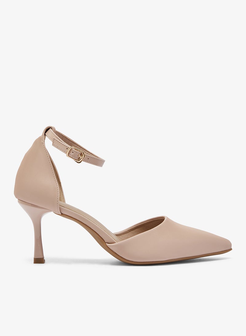 ايلا حذاء بكعب متوسط بتفاصيل حزام - Image 1